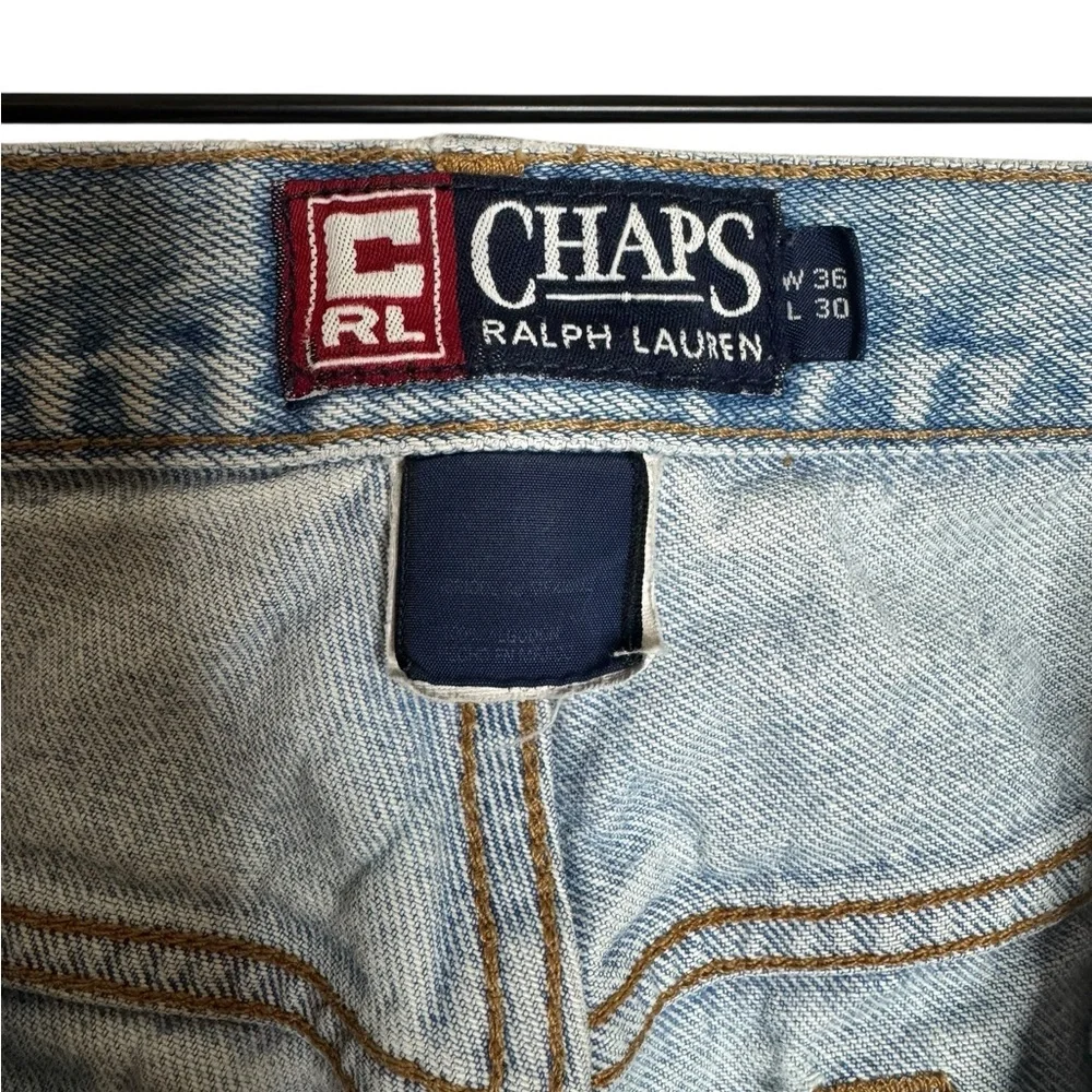 VTG Chaps Ralph‎ Lauren Jeans Mens 36x30 Straight Leg Medium Sandblast